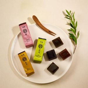 Атоми Подарочный набор японского желе (по 5 шт: красная фасоль, грецкий орех, зеленый чай)