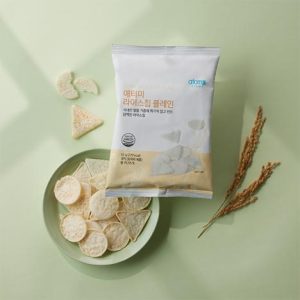 Атоми Рисовые чипсы Plain 1 коробка (24шт)